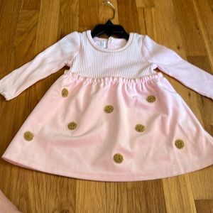 Mud pie pink dress new 6-9m